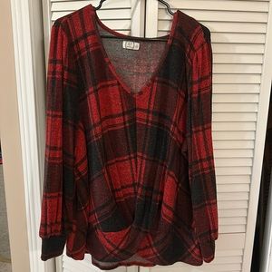 Black and Red buffalo plaid long sleeve